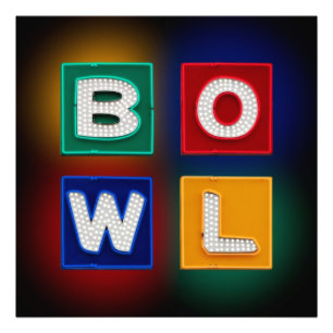 B O W L, Bowling Wall Art