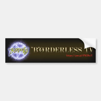 "B"ØRDERLESS TV LOGO バンパーステッカー ver4.5 Bumper Sticker