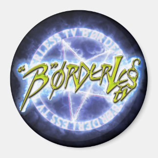 "B"ØRDERLESS TV LOGO Round Magnet