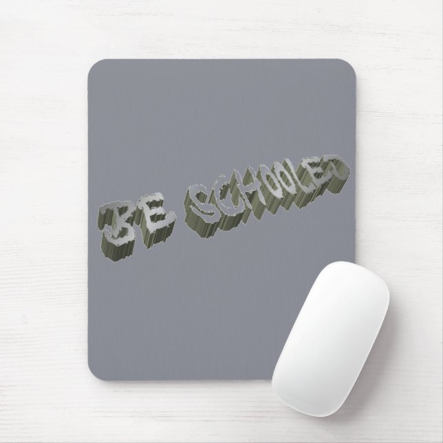 B Schooled Gray-white    Mouse Pad (With Mouse)