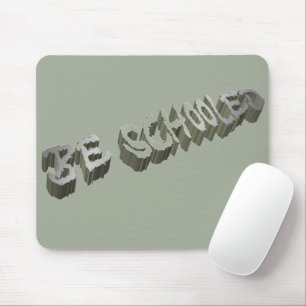 B. schooled-Grey-White Mouse Pad