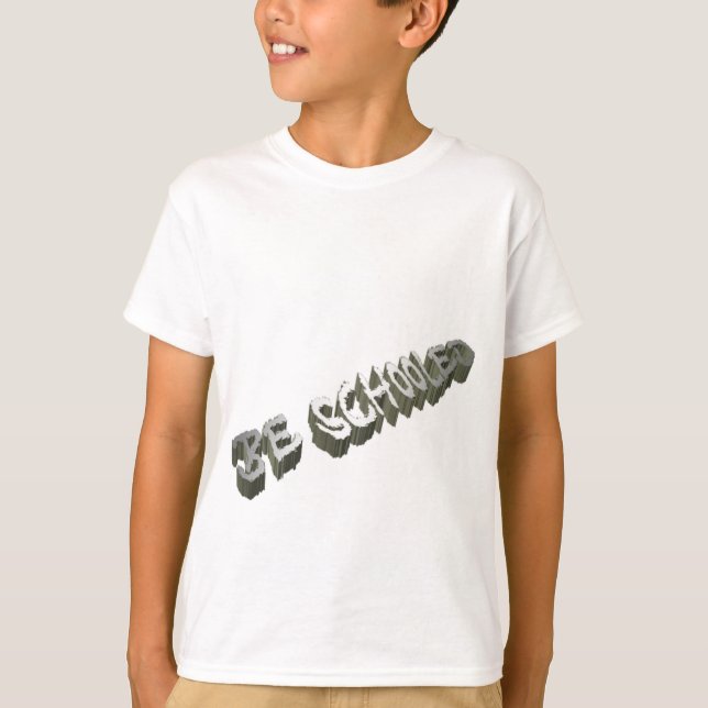 B. Schooled-Grey-Wt T-Shirt (Front)