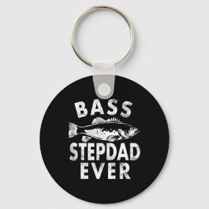 B Stepdad Ever Fishing Gifts Step-dad Father's Day Key Ring