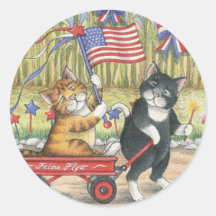 B & T #19 Patriotic Stickers