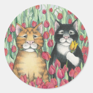 B & T #47 Tulips Stickers