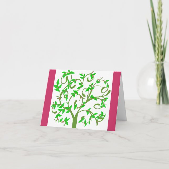 B the tree note card (Front)