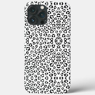 B&W Animal Print iPhone 13 Pro Max Case
