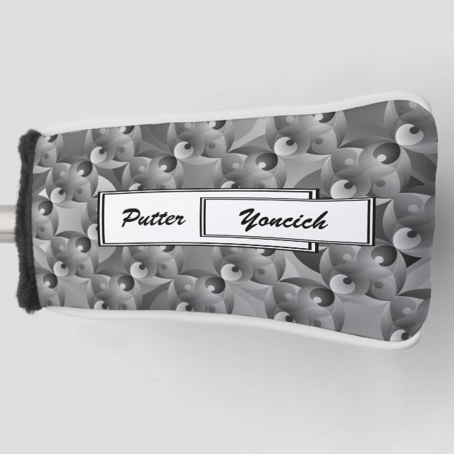 B/W Balance by Kenneth Yoncich Golf Head Cover (Front)