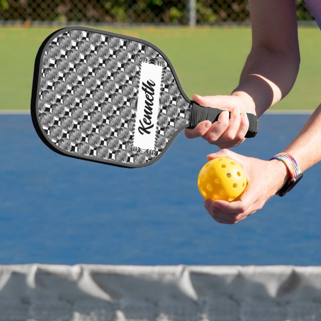 B/W Balance by Kenneth Yoncich Pickleball Paddle (Insitu)