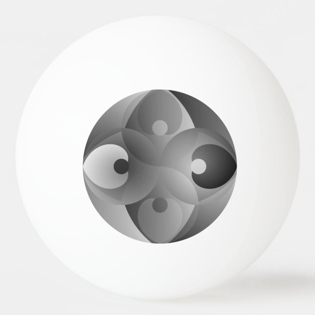 B/W Balance by Kenneth Yoncich Ping Pong Ball (Front)