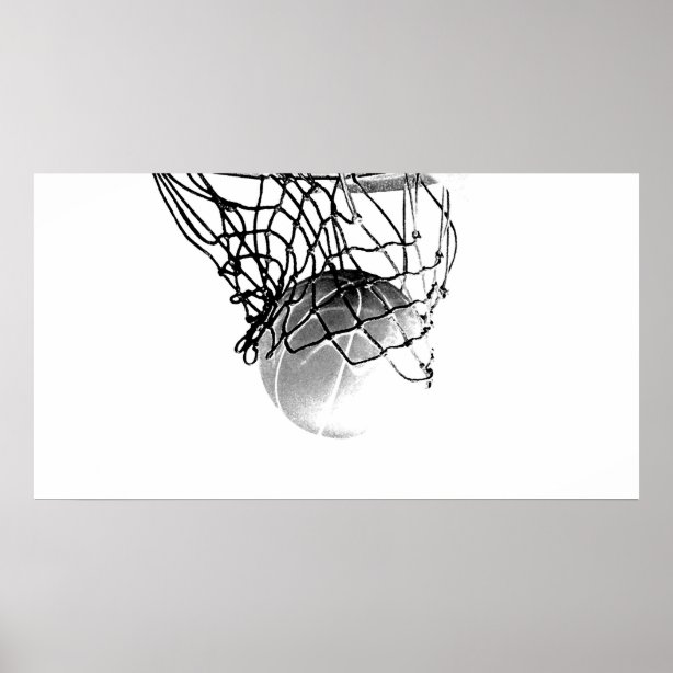 Black White Basketball Posters & Photo Prints Zazzle NZ