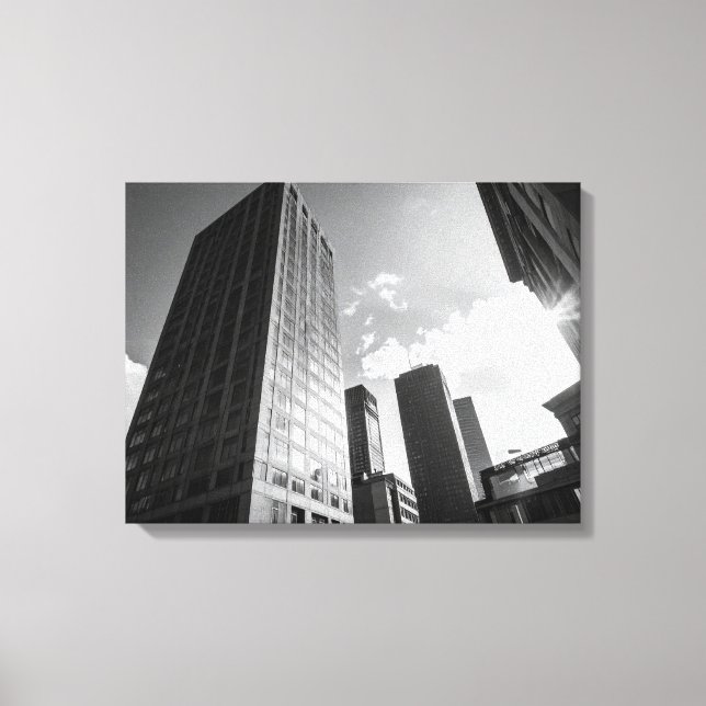 B&W buildings Canvas Print (Front)