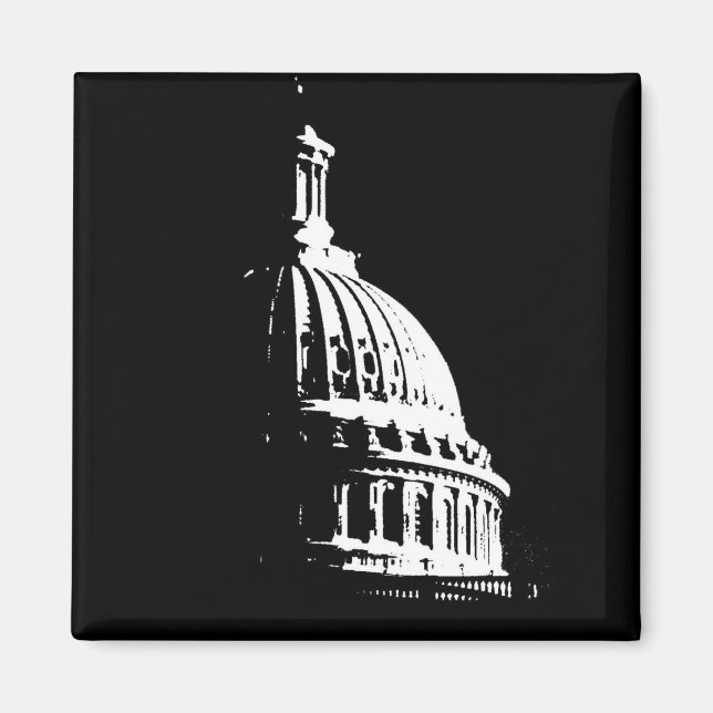B&W Capital Building Magnet (Front)