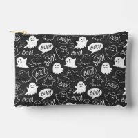B&W Cute Doodle Halloween Pattern