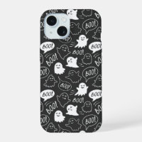 B&W Cute Doodle Halloween Pattern