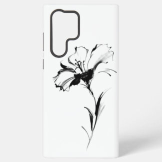 B&W Flower Samsung Galaxy Case