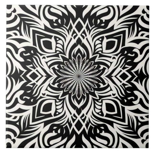 B&W Harmony (without border) Tile (Front)