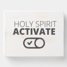 B/W Holy Spirit Activate Icon Gospel Graphics Gosp