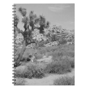 B&W Joshua Tree National Park 3 Spiral Notebook