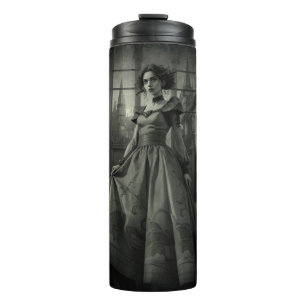 B&W Lady  Thermal Tumbler