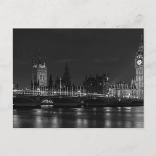 B&W London Postcard (Front)