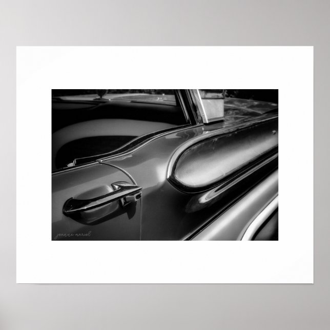 B&W Mercury Turnpike Cruiser Poster Print (Front)