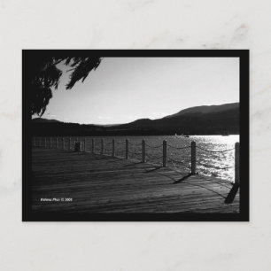 B&W Okanagan Lakeview Postcard