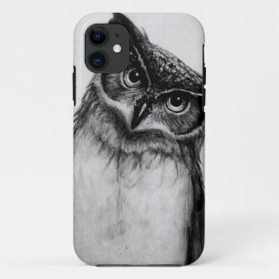 B&W Owl Case-Mate iPhone Case