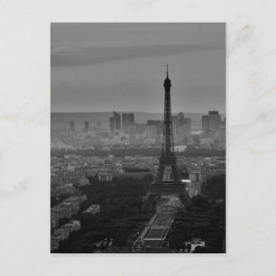 B&W Paris Postcard