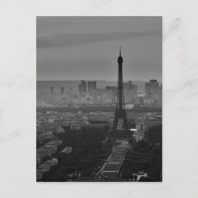 B&W Paris Postcard (Front)