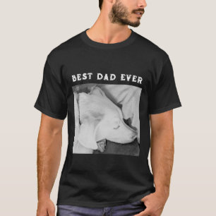 B & W Photo of Beautiful White Dog Sleeping T-Shirt