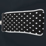B&W Polkadots Golf Head Cover<br><div class="desc">B&W Polkadots</div>