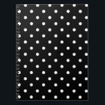 B&W Polkadots Notebook<br><div class="desc">B&W Polkadots</div>