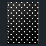 B&W Polkadots Notebook<br><div class="desc">B&W Polkadots</div>