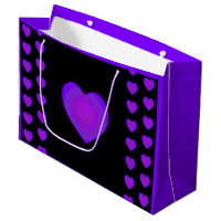 B&W Purple Hearts Beating