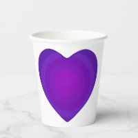 B&W Purple Hearts Beating