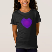 B&W Purple Hearts Beating