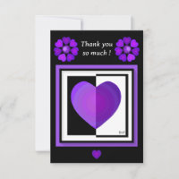 b&w Purple hearts beating