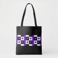 B&W Purple Hearts Beating