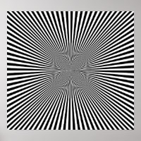 B&W Rays Optical Illusion