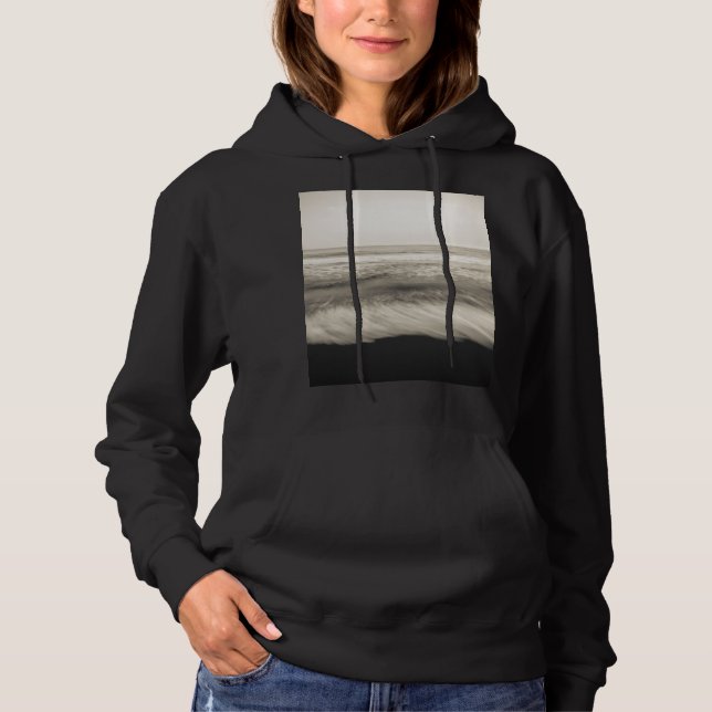 B&W seascape, Hawaii Hoodie (Front)