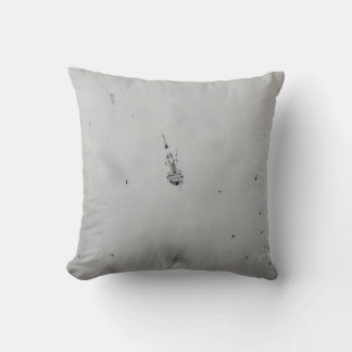 B&W - Spider and its Babies Cushion