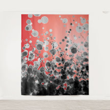 B&W Spotted2 Red - Tapestry