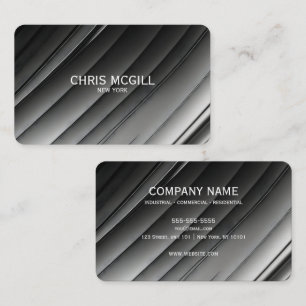 B&W Swipe Background Business Card