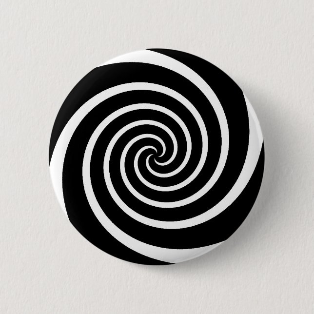 B/W Swirl - button (Front)