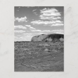 B&W Uluru 2 Postcard