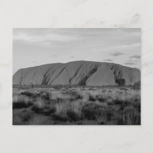 B&W Uluru Postcard