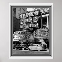 B&W Vintage Photo of the Apollo Theatre 16 x 20