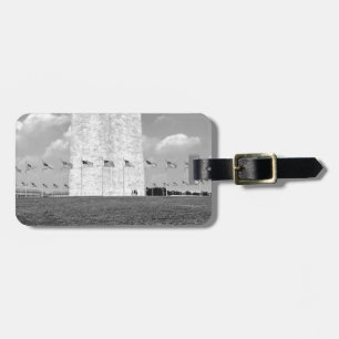 B&W Washington Monument Luggage Tag