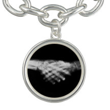 B&W X-Ray Skeleton Hand Shake